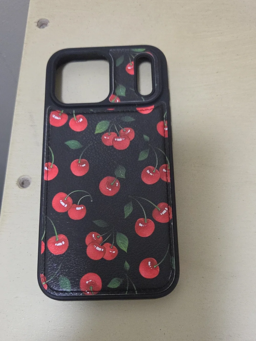 Black Cherry Print IPhone 17 Pro Max Case